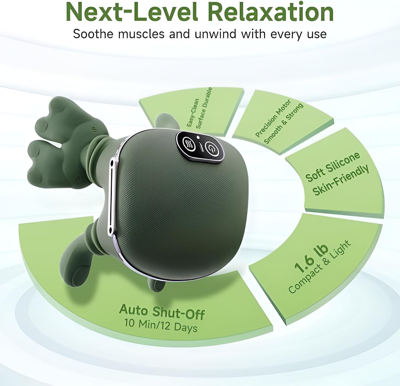 Bionic Heated Massager | Wireless Portable Shiatsu Neck and Back Massager