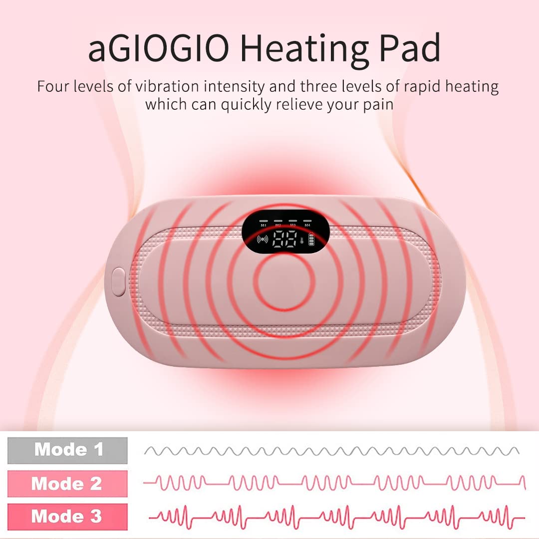 Portable Cordless Period Cramp Massager & Heating Pad