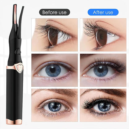 Heated Eyelash Curler, Rechargeable Lash Styler with 2 Heat Settings