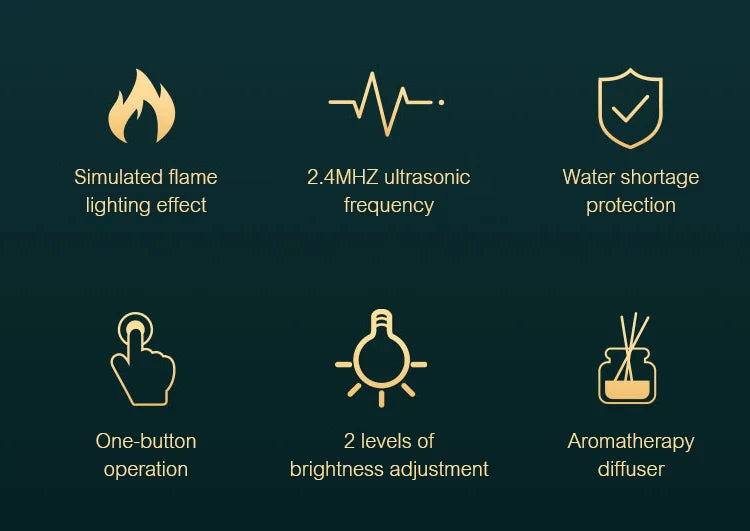 Flame Humidifier / Essential Oil Diffuser