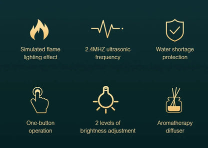 Flame Humidifier / Essential Oil Diffuser