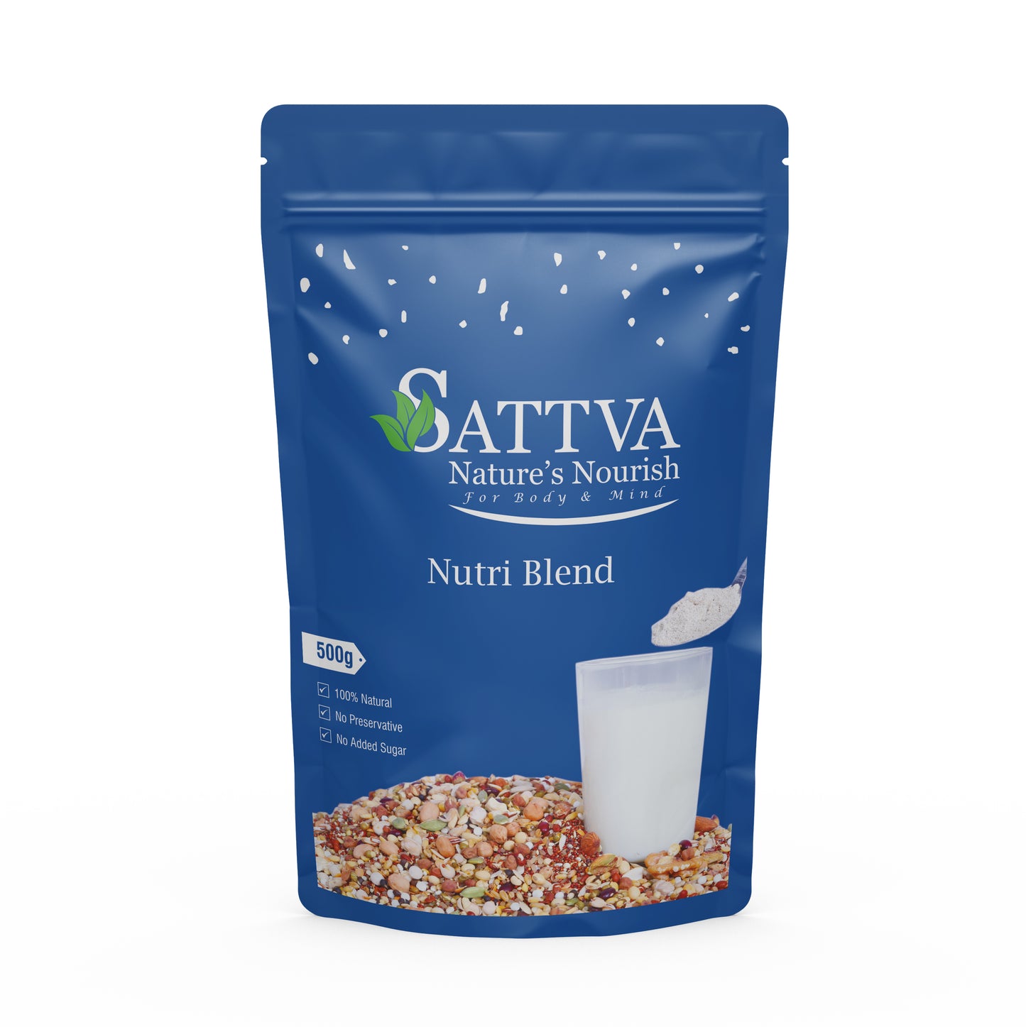 Sattva Sprouted Health Mix, 100% Natural Health Mix 500 Gms(Quality over quantity-Always)