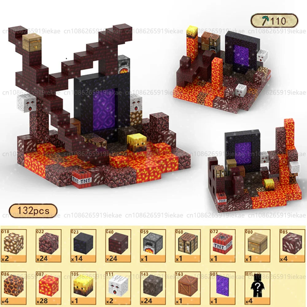 Magnetic Building Blocks - Mine World STEM Construction Set for Kids