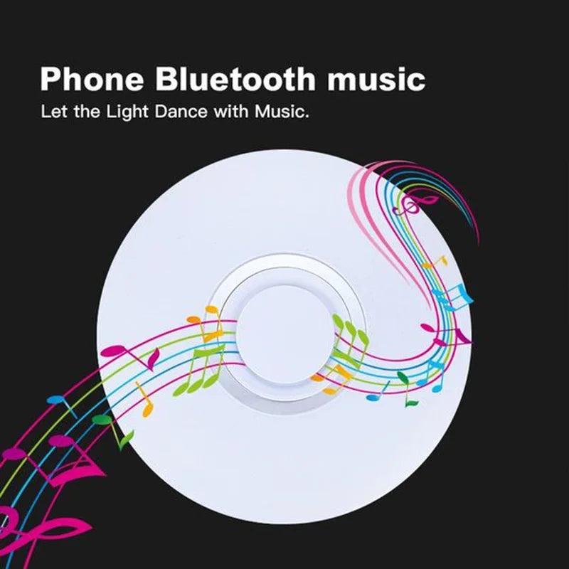 MARPOU Smart Modern Ceiling Lighting RGB Ceiling Lamps with Bluetooth Speaker