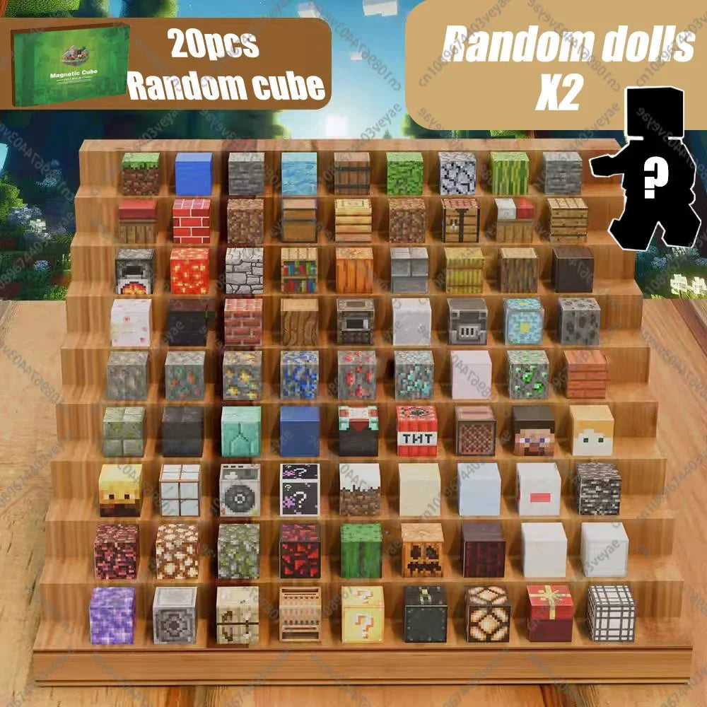 Magnetic Building Blocks - Mine World STEM Construction Set for Kids