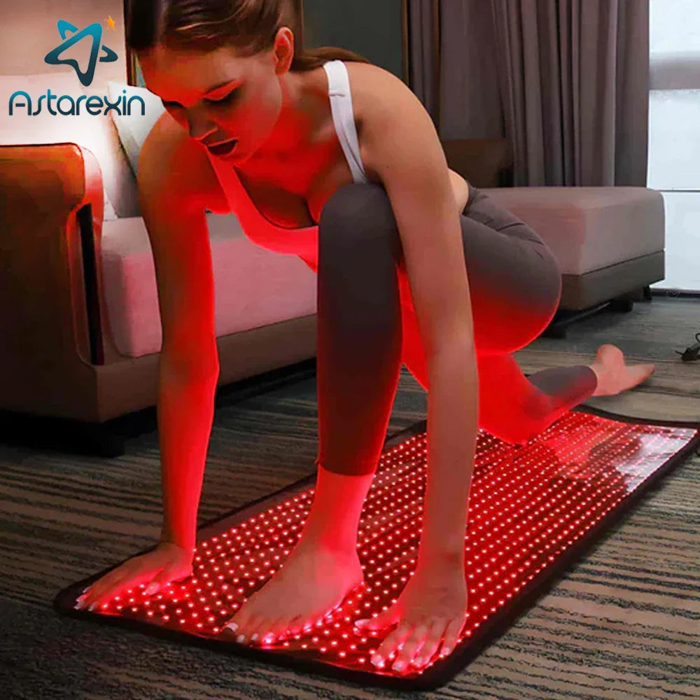 Red Light Therapy Heating Pad - 850nm Infrared Pain Relief Cushion for Back, Shoulder & Muscle Recovery