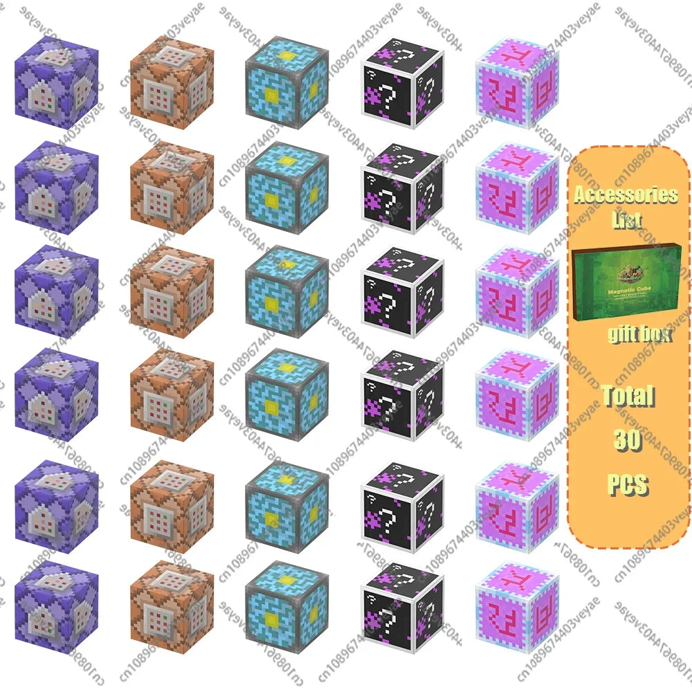 Magnetic Building Blocks - Mine World STEM Construction Set for Kids