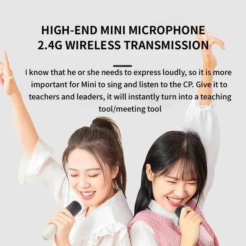 Bluetooth Karaoke Portable Mini Speaker with Wireless Mic
