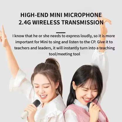 Bluetooth Karaoke Portable Mini Speaker with Wireless Mic