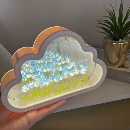 Creative Tulip Cloud Sea of Flowers Night Light