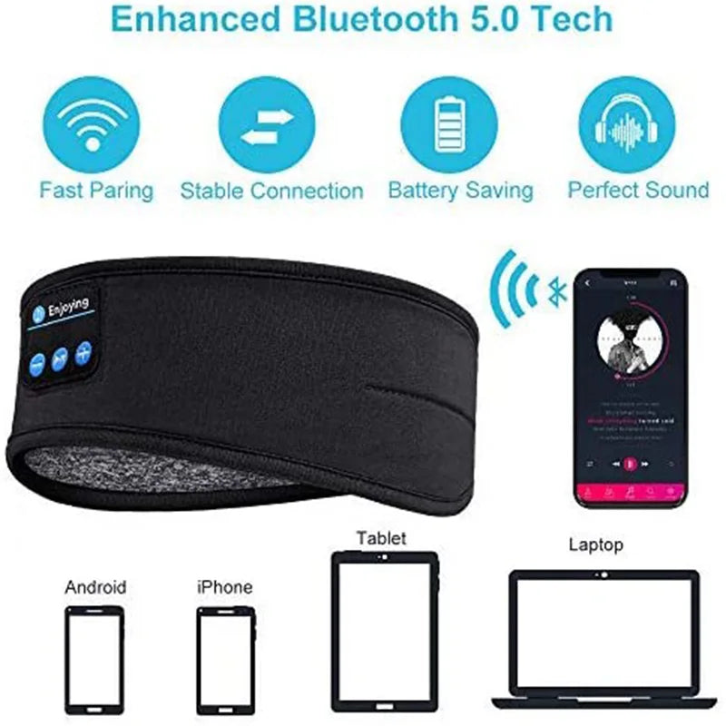 Elastic Wireless Bluetooth Headband