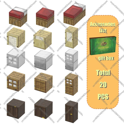 Magnetic Building Blocks - Mine World STEM Construction Set for Kids