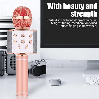 Wireless Karaoke Microphone USB Speaker Microphone