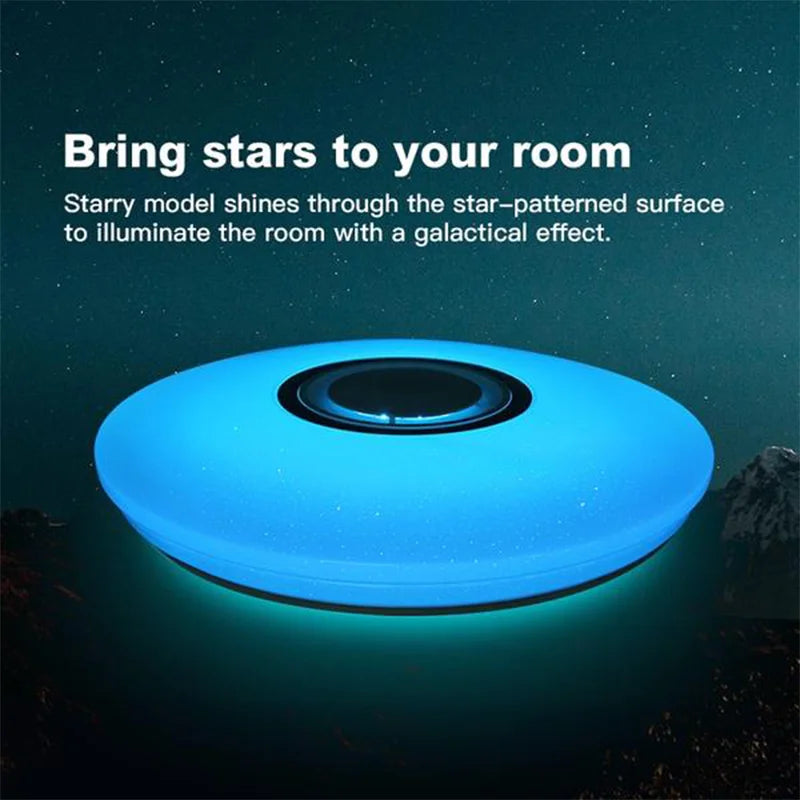 MARPOU Smart Modern Ceiling Lighting RGB Ceiling Lamps with Bluetooth Speaker