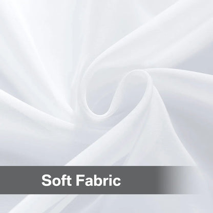 Shading Solid White Sheer Curtains