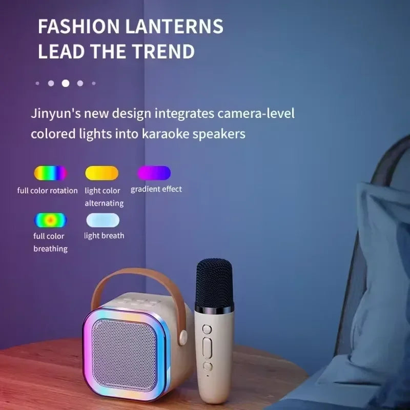 Bluetooth Karaoke Portable Mini Speaker with Wireless Mic