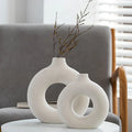 Hollow Ceramic Donuts Vase