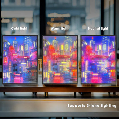 Anime LED City Night View Light Painting