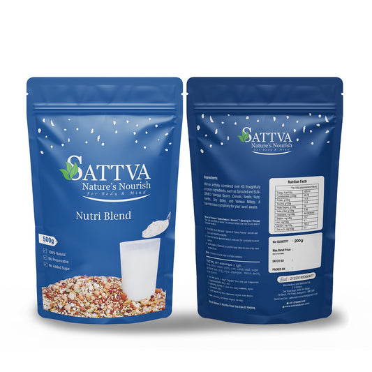 Sattva Sprouted Health Mix, 100% Natural Health Mix 500 Gms(Quality over quantity-Always)