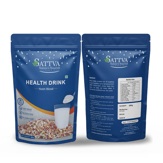 Sattva Sprouted Health Mix, 100% Natural Health Mix 200 Gms(Quality over quantity-Always)