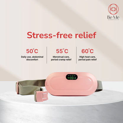 Portable Cordless Period Cramp Massager & Heating Pad